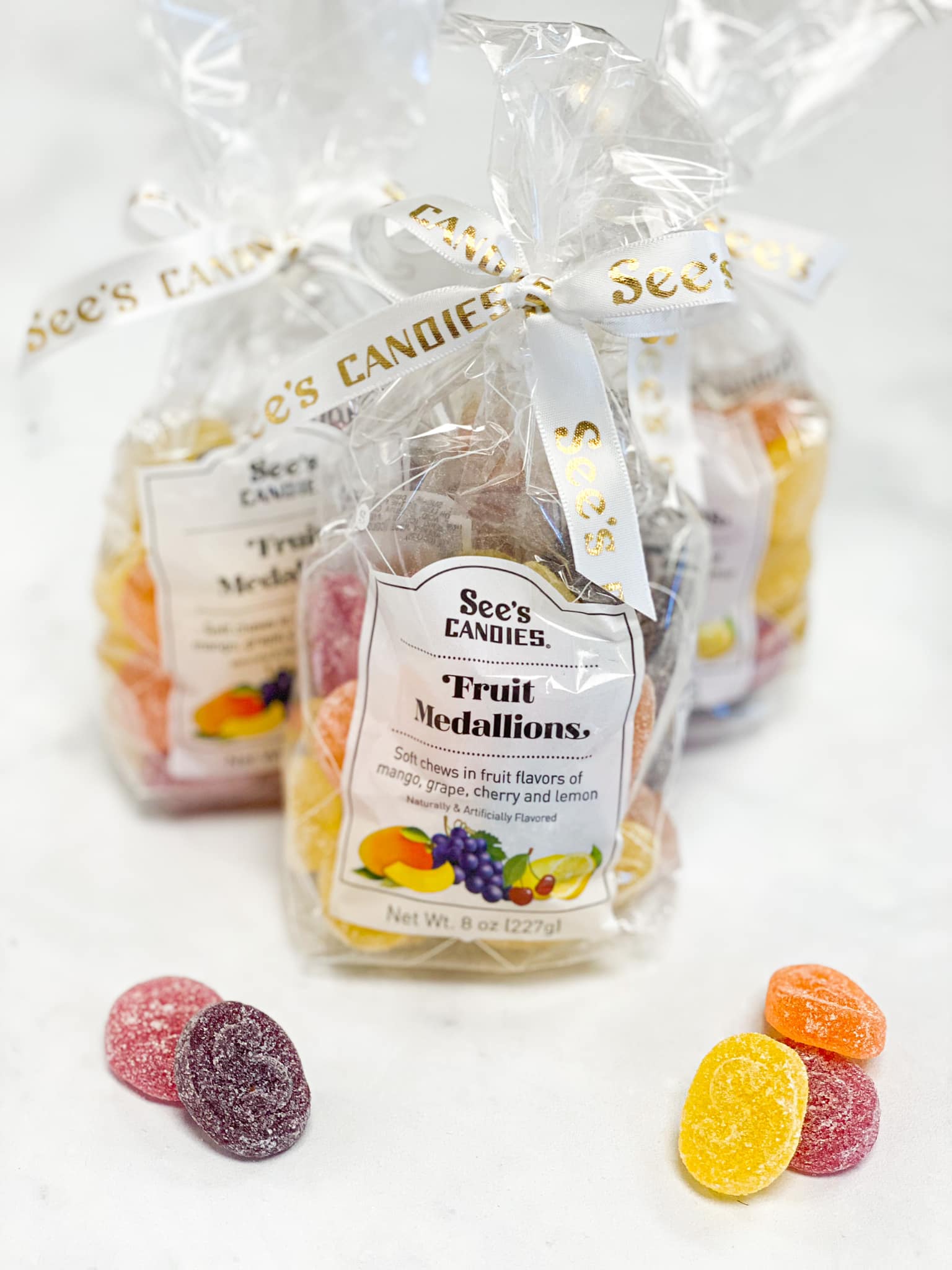 Have you heard?! We just released 4 NEW flavors of Fruit Medallions, all of them bursting with sun-ripened flavors of 🍒, 🥭, 🍇 and 🍋