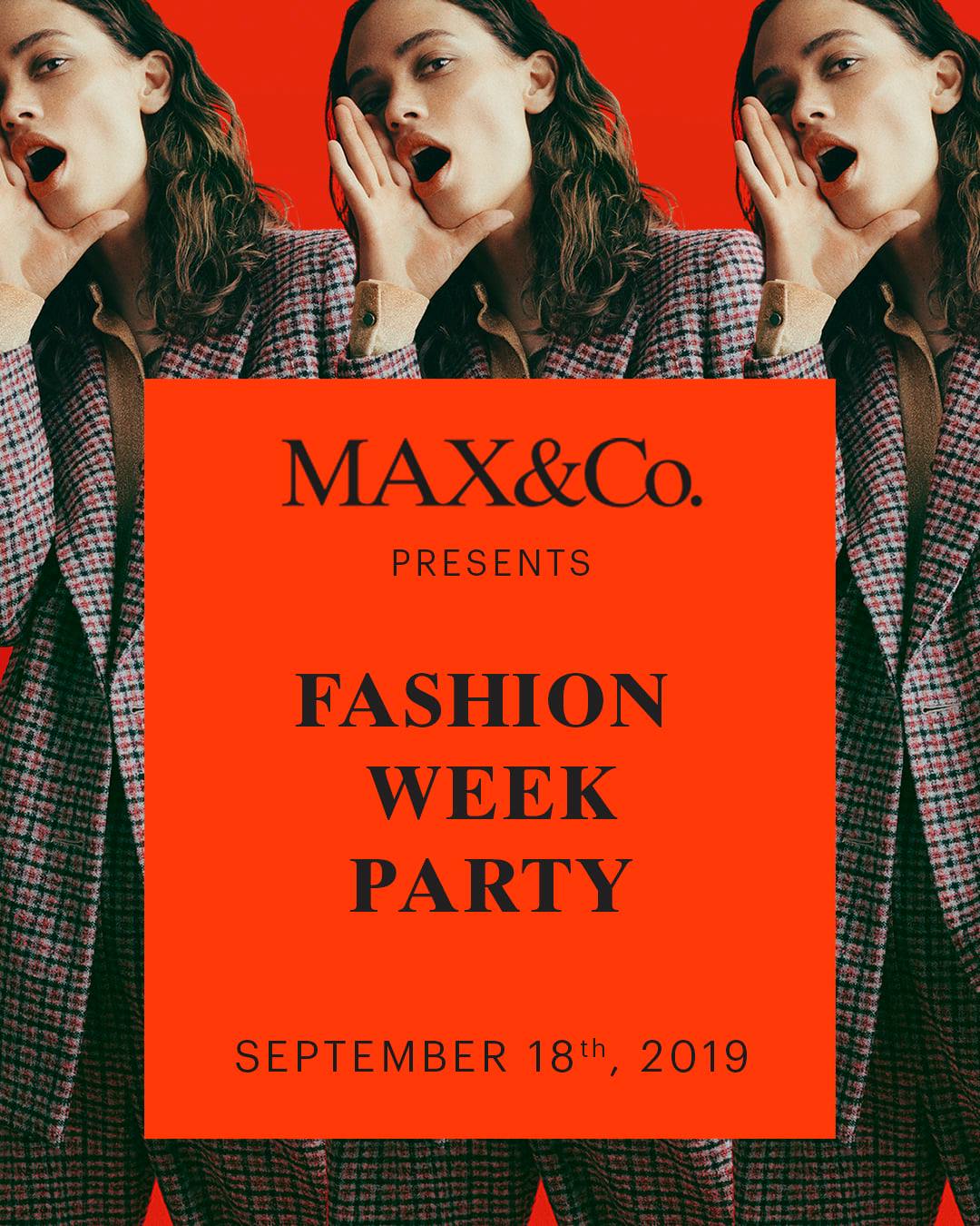 MAX&Co. presenta uno trai i più attesi ed esclusivi eventi della Milano Fashion Week. After party con superstar guest a sorpresa. 