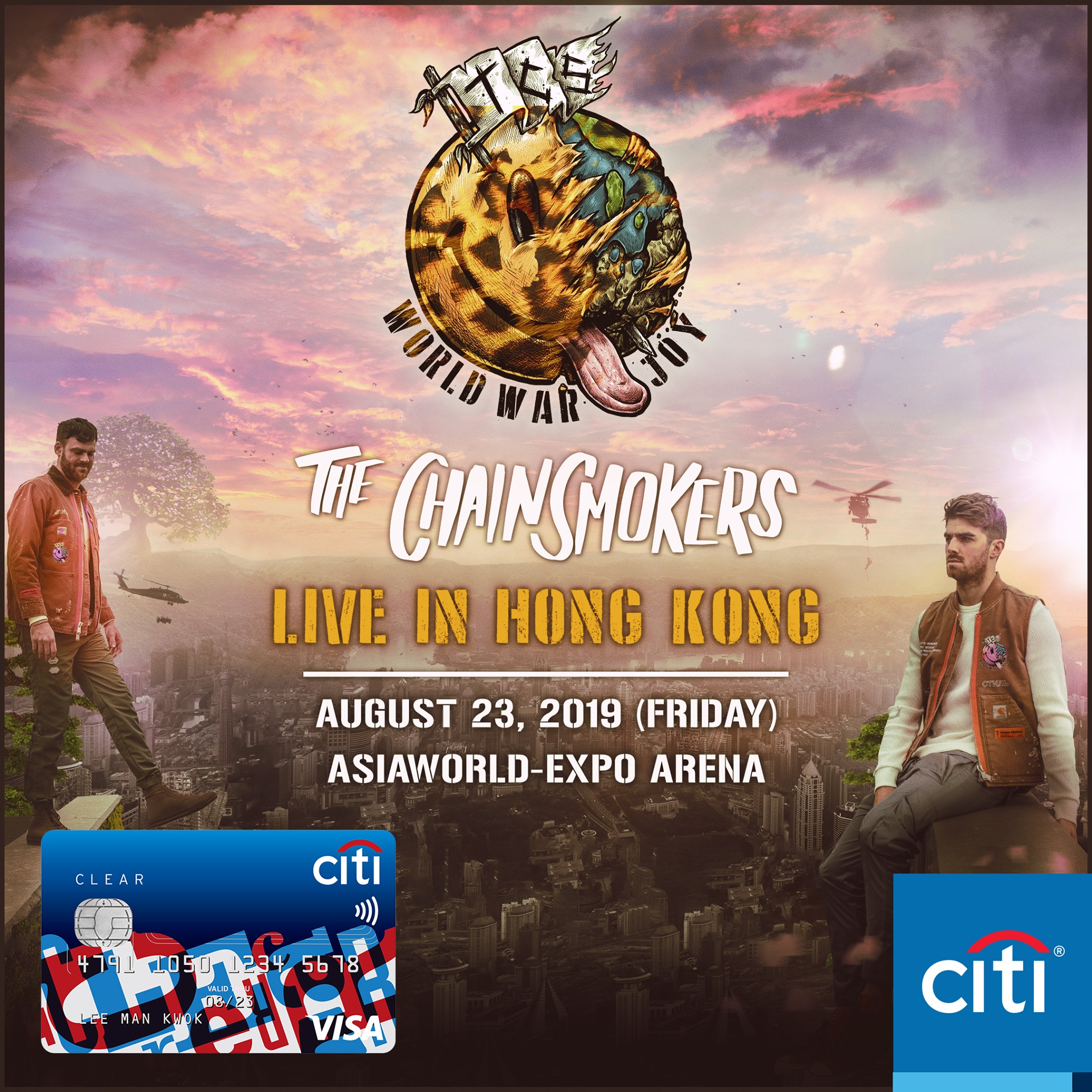 【THE CHAINSMOKERS LIVE IN HONG KONG獨家優先預訂】