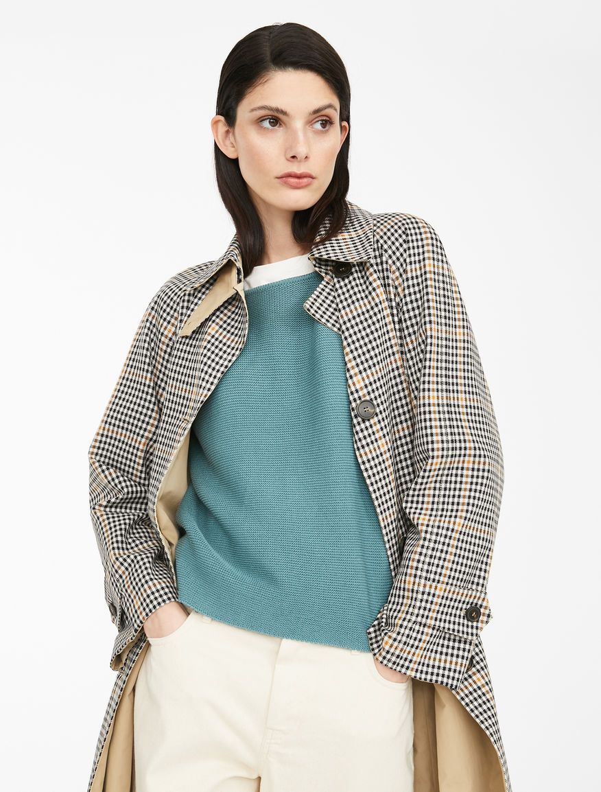 Camel or check? Choose both with the reversible trench coat.