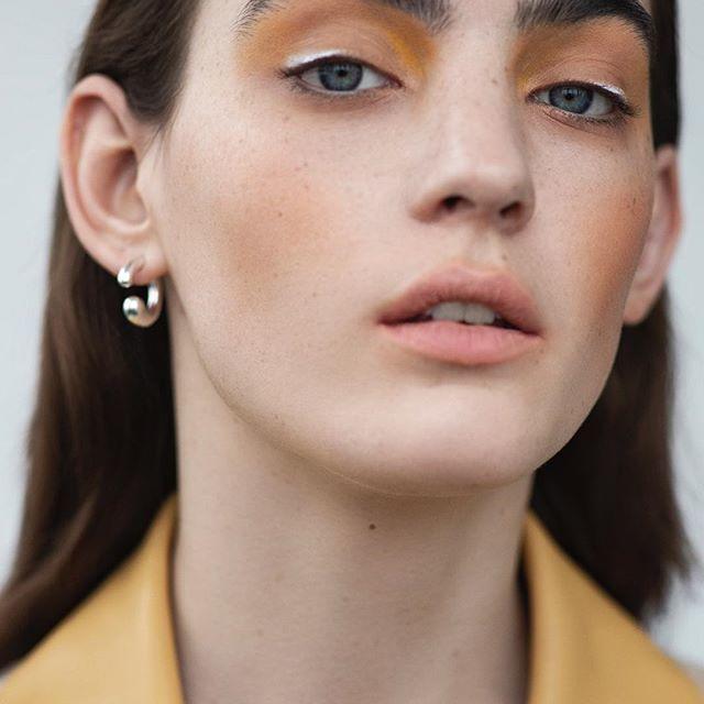 Beautiful Agnes Anjou Olofsson in ELLE DK  wears our Mercy earrings in an  inspirational beauty shoot. The Mercy collection is designed by Jacqueline Rabun  Explore the collection at: festivalwalk Foto: Marco van Rijt