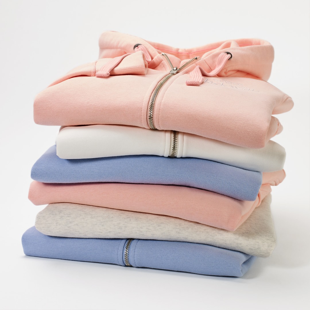 Newest member of the cosy club =  Our Embroidered Zip Hoodie in gorgeous new colour ways !💕⠀⠀⠀⠀⠀⠀⠀⠀⠀