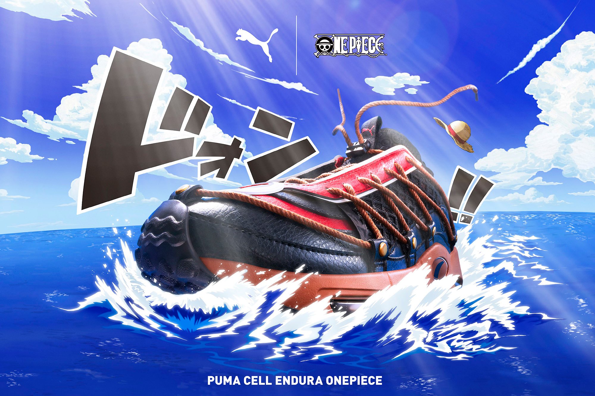 PUMA X One Piece又有新品推出喇！今次呢對collab鞋款選用品牌經典鞋款Cell Endura，而設計靈感就取材自路飛同草帽海賊團所搭乘的烈陽號海賊船。無論創意同誠意都係滿分，Fans立即行動啦！