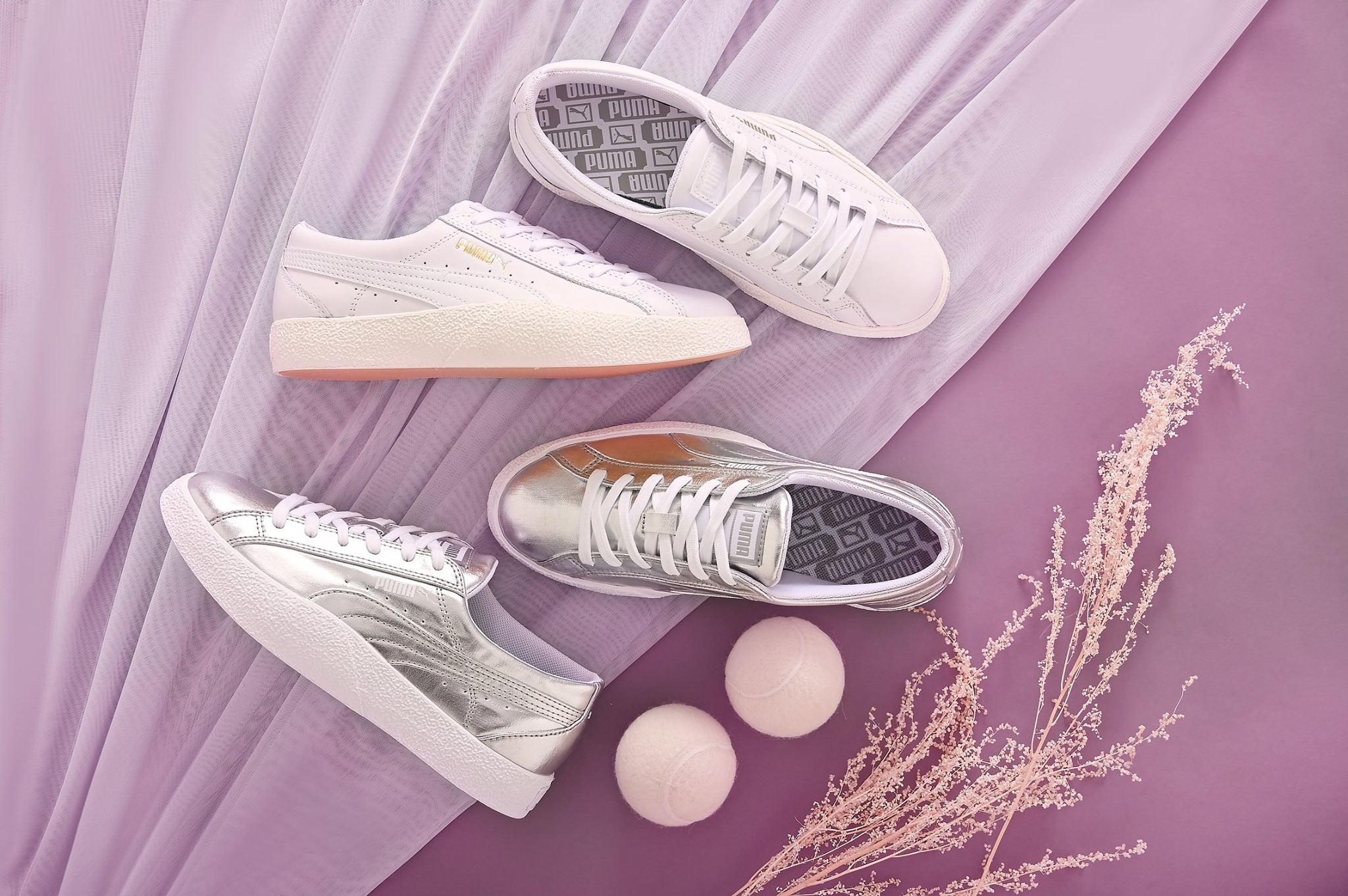 PUMA最新推出嘅Love系列運動鞋，設計靈感源自網球運動，透過簡約設計同流暢線條，令你輕鬆搭配不同時尚造型，展示新世代獨立而有個性嘅一面！