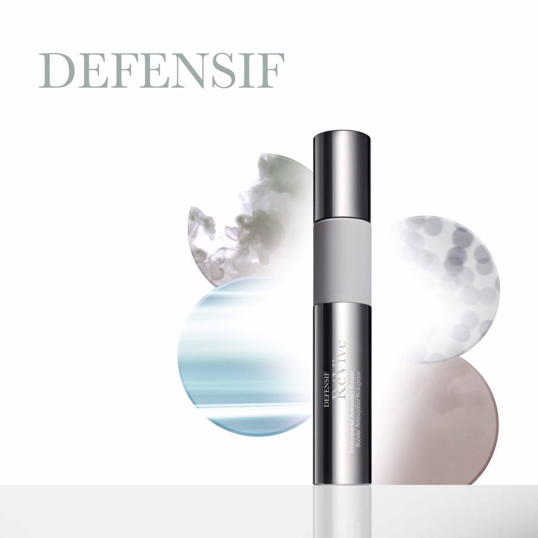 【Defensif 101】 Blending one drop of this unique time-saving booster from ReVive Skincare — night and day — with your moisturiser elevates skin’s defence against environmental stressors while a Bio-Renewal Protein helps to renew skin