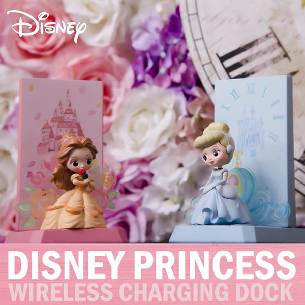 【可愛度爆燈秒速入手🎀！　夢幻Disney公主系列小夜燈無線充電座】