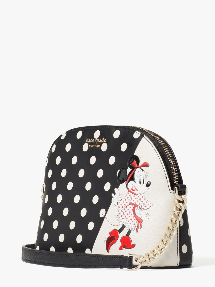 Minnie Mouse just matches with the dots perfectly!🎀 Grab one of these crossbody bags for yourself if you are a fan of dotted items too!😍 #katespade #loveinspades