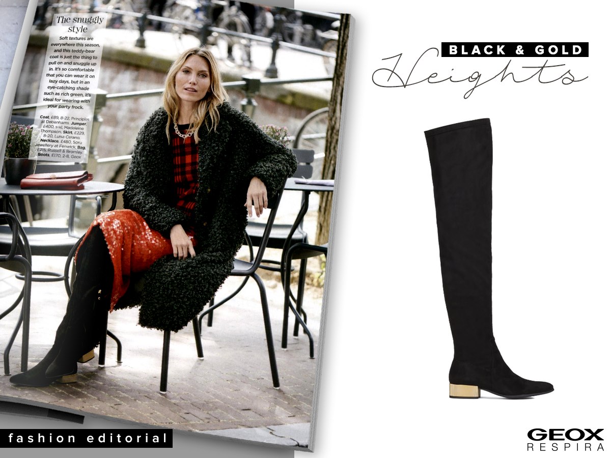 Ain't no boot high enough! Enjoy our Black & Gold PEYTHON boots to reach a new level of glam and comfort.