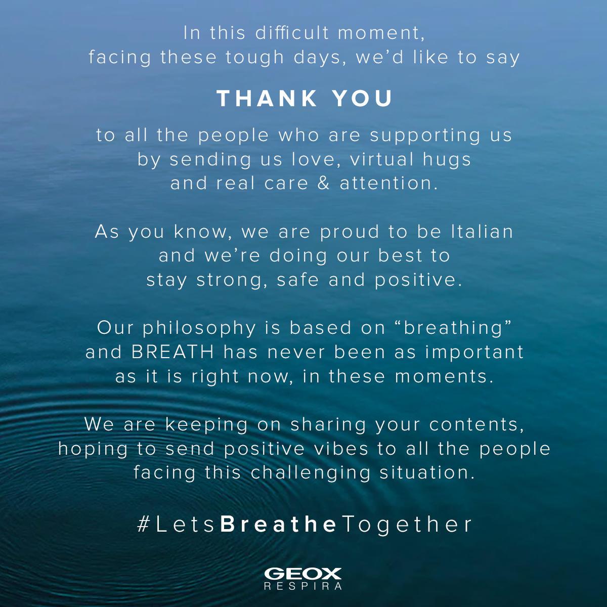 We'd simply like to say Thank You to all the people supporting us in this tough situation. There’s a rainbow always after the rain! 🌈