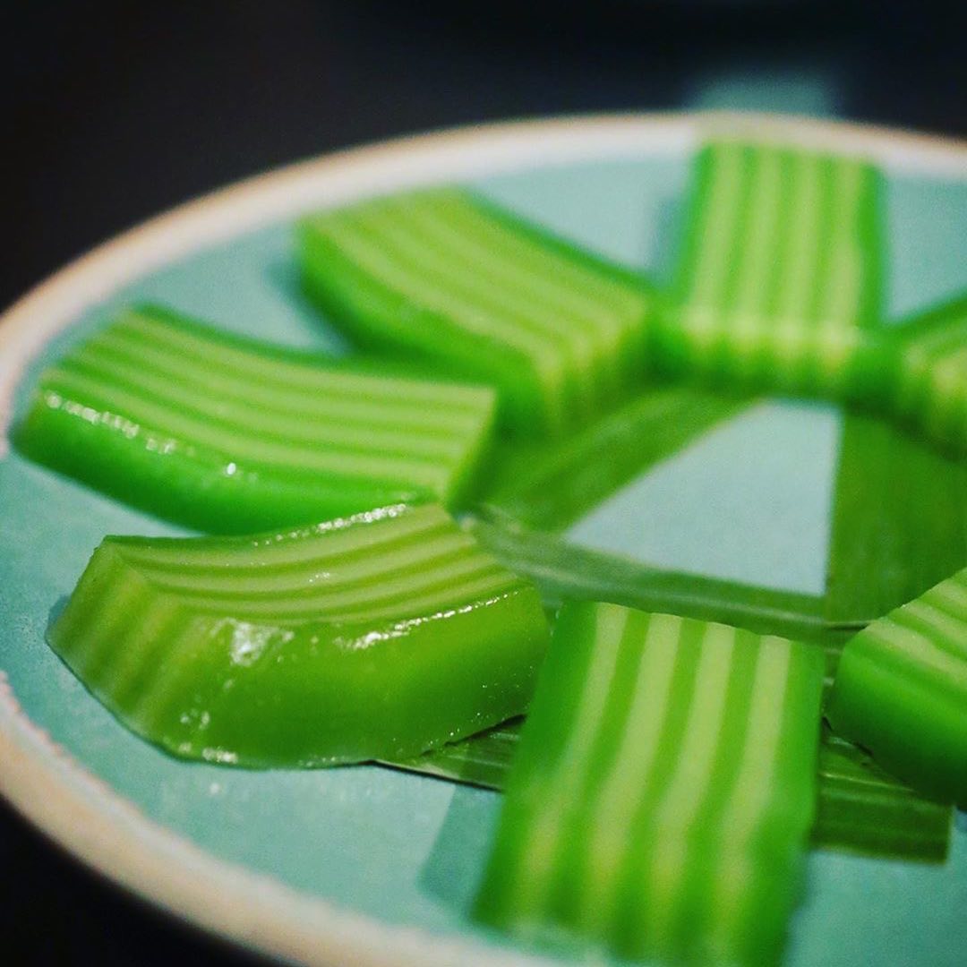 Posted @withregram • @gordy98 Asian Pudding - Pandan Layer Cake