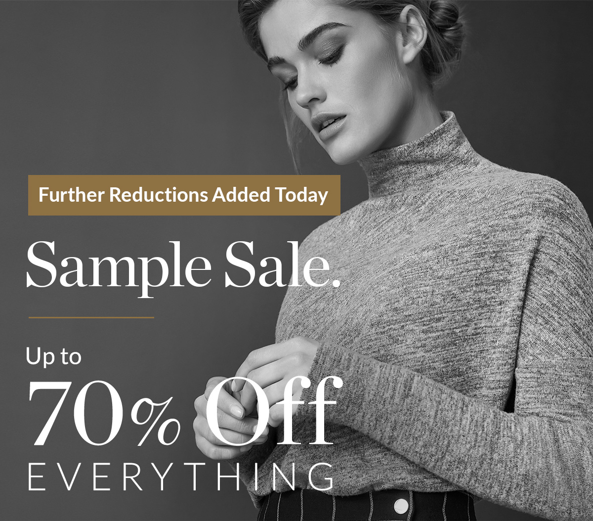 FINAL REDUCTIONS have just been added at our sample sale! You'll find dresses and jumpsuits from £20, tops from £7.50, coats from £27.50 and all knitwear at £10, plus lots more.  TODAY ONLY, at The Music Room, 26 South Molton Lane,