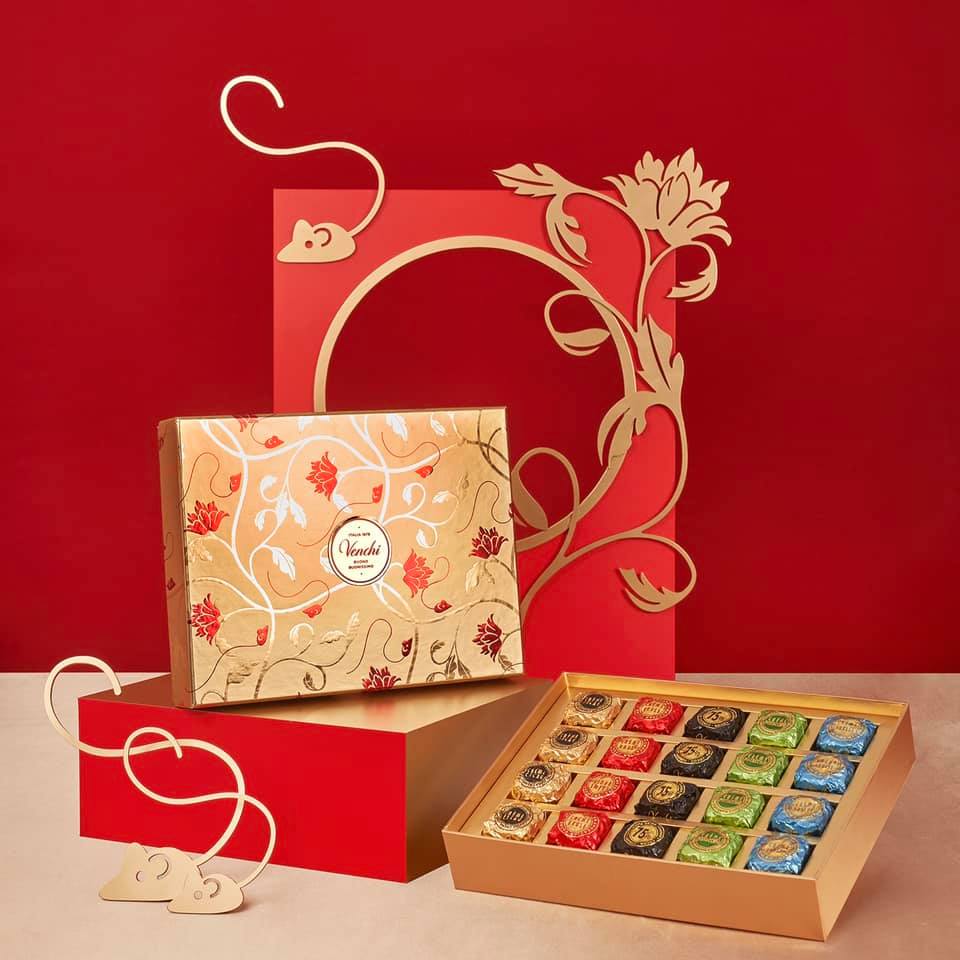 包含五種口味的 Chocaviar 巧克力禮盒🍫，定能為你的親友送上他們喜愛的巧克力味道❤️！