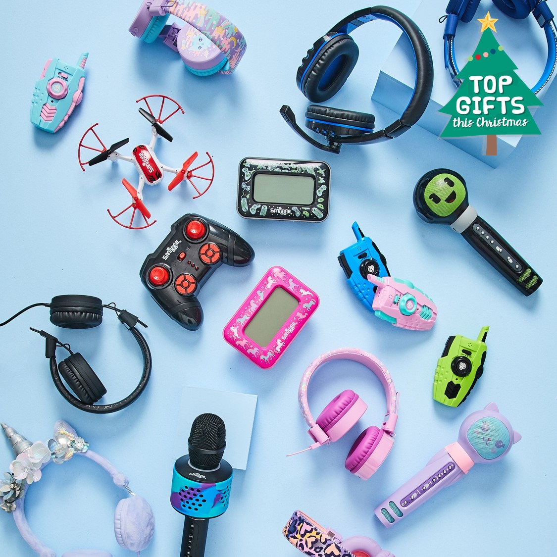 Shop the top tech gifts this Christmas! 🎅🎧 clocks, drones, walkie talkies, headphones and more, we have your gifting covered. 