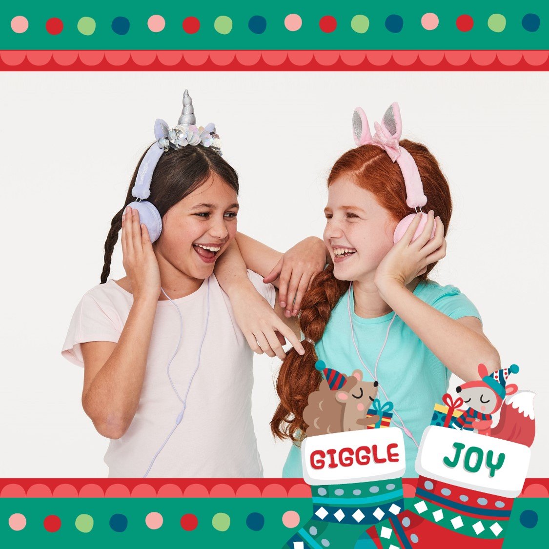 Listen 🎵to your favourite tunes with our Fantasy headphones. Choose between unicorn 🦄and bunny 🐰 this Christmas. Shop in store now!