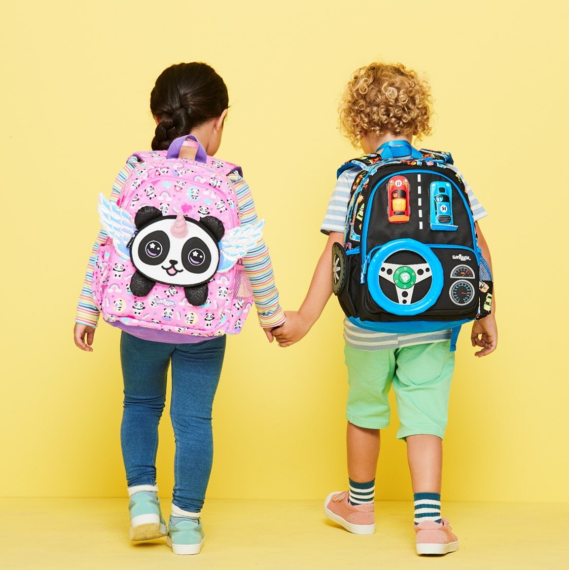 How sweet are our new character backpacks?! comment 🐼 or 🚗 below to let us know which one is your favourite  