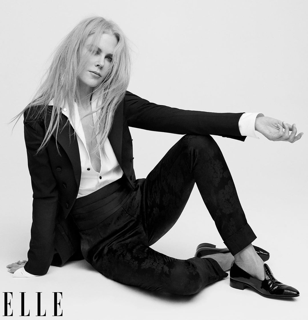 With its November issue, Elle USA honors iconic, inspiring women in Hollywood, including #NicoleKidman in a Fall 2019 look from #RLCollection. Editor in Chief: Nina Garcia
