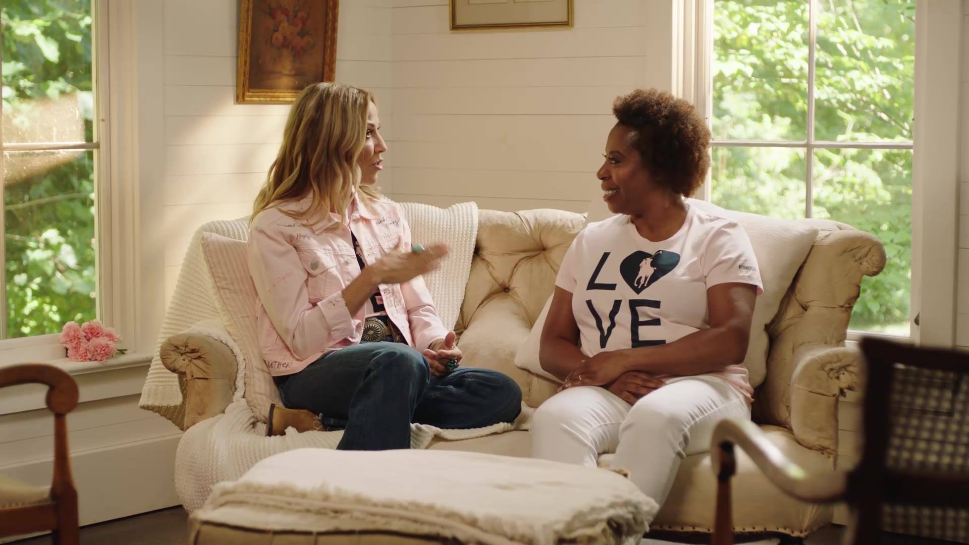 Pink Pony 2019 | Sheryl Crow and Nevette Tyus Middleton For our 2019 Pink Pony campaign, Sheryl Crow welcomed ten people touched by cancer to her home to talk about cancer – including Nevette Tyus Middleton, an ovarian cancer survivor and advocate