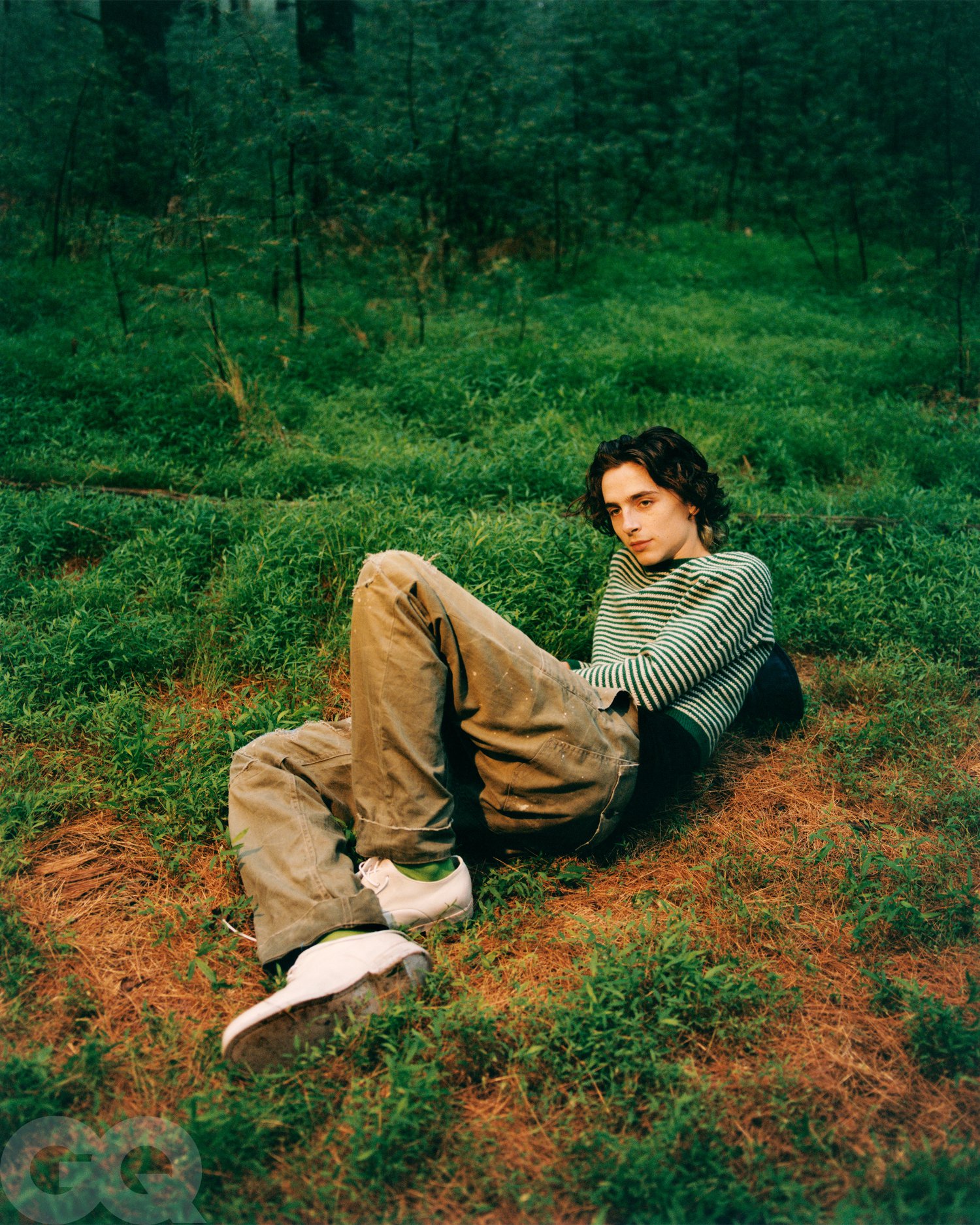 #TimotheeChalamet features on the November 2020 cover story of #GQ wearing our iconic #PoloRalphLauren chino pants. Photographer: Renell Medrano