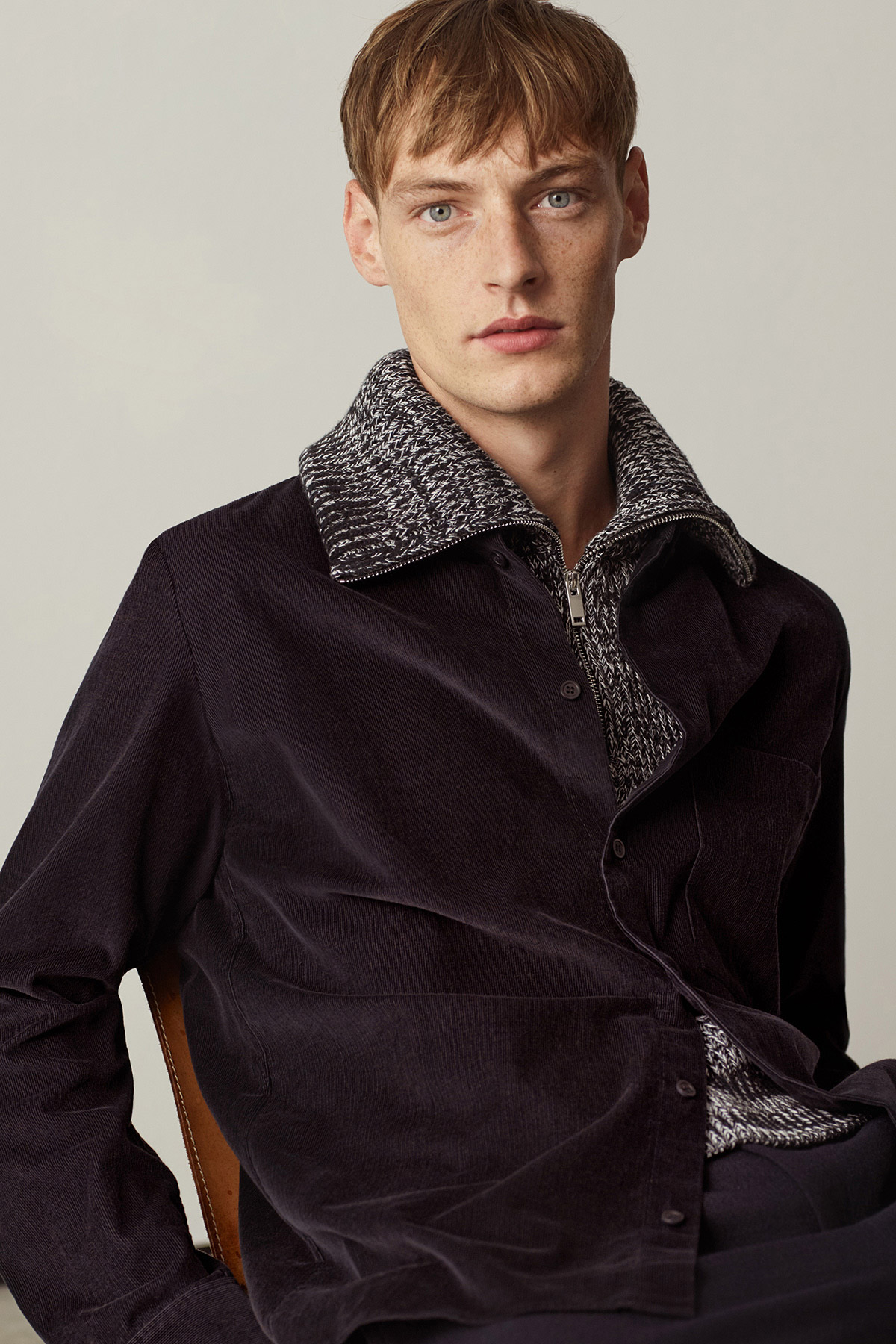 Relaxed layering featuring our corduroy shirt and knitted tabard. Shop the edit: festivalwalk