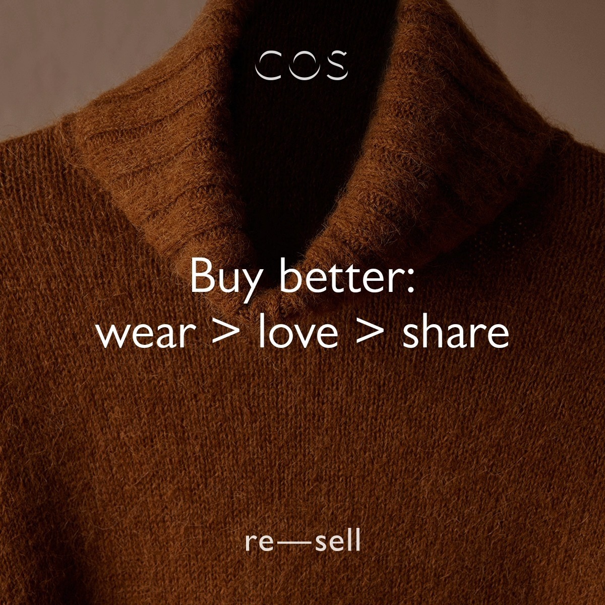 Discover past COS pieces you can’t find anywhere else with Resell: a destination to buy and sell pre-owned styles from one COS lover to another. Featuring new arrivals daily.​ Upload your old favourites. Explore new ones. Join the Resell revolution.​ Uploads available in UK and Germany (we are working on more countries!), shipping available globally. ​... Find out more: festivalwalk ​