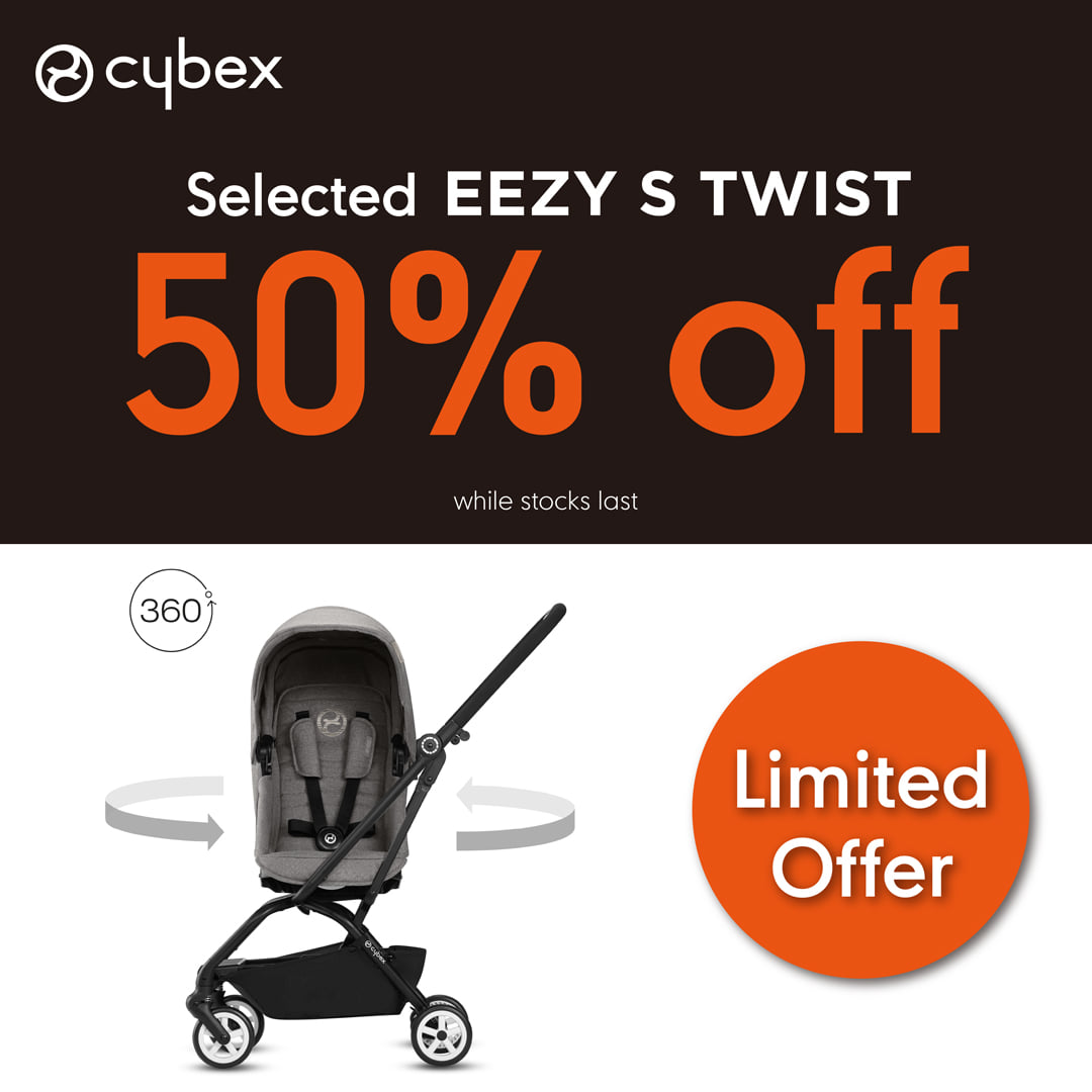 【Online Exclusive 只限網店】 指定Cybex EEZY S TWIST 半價😱! 
