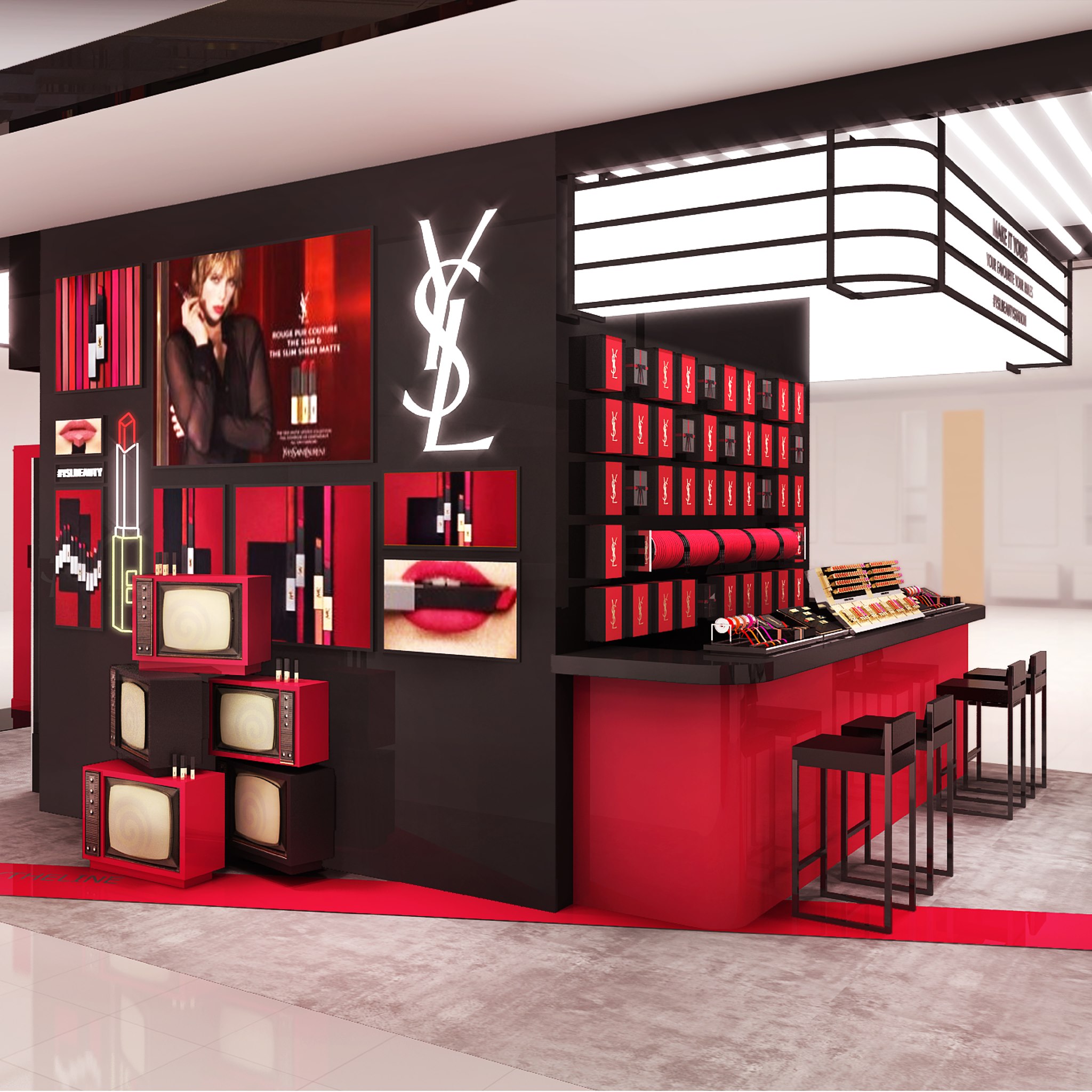 【YSL BEAUTY MARKET打卡熱點#3：THE SLIM SHEER MATTE GALLERY WALL】