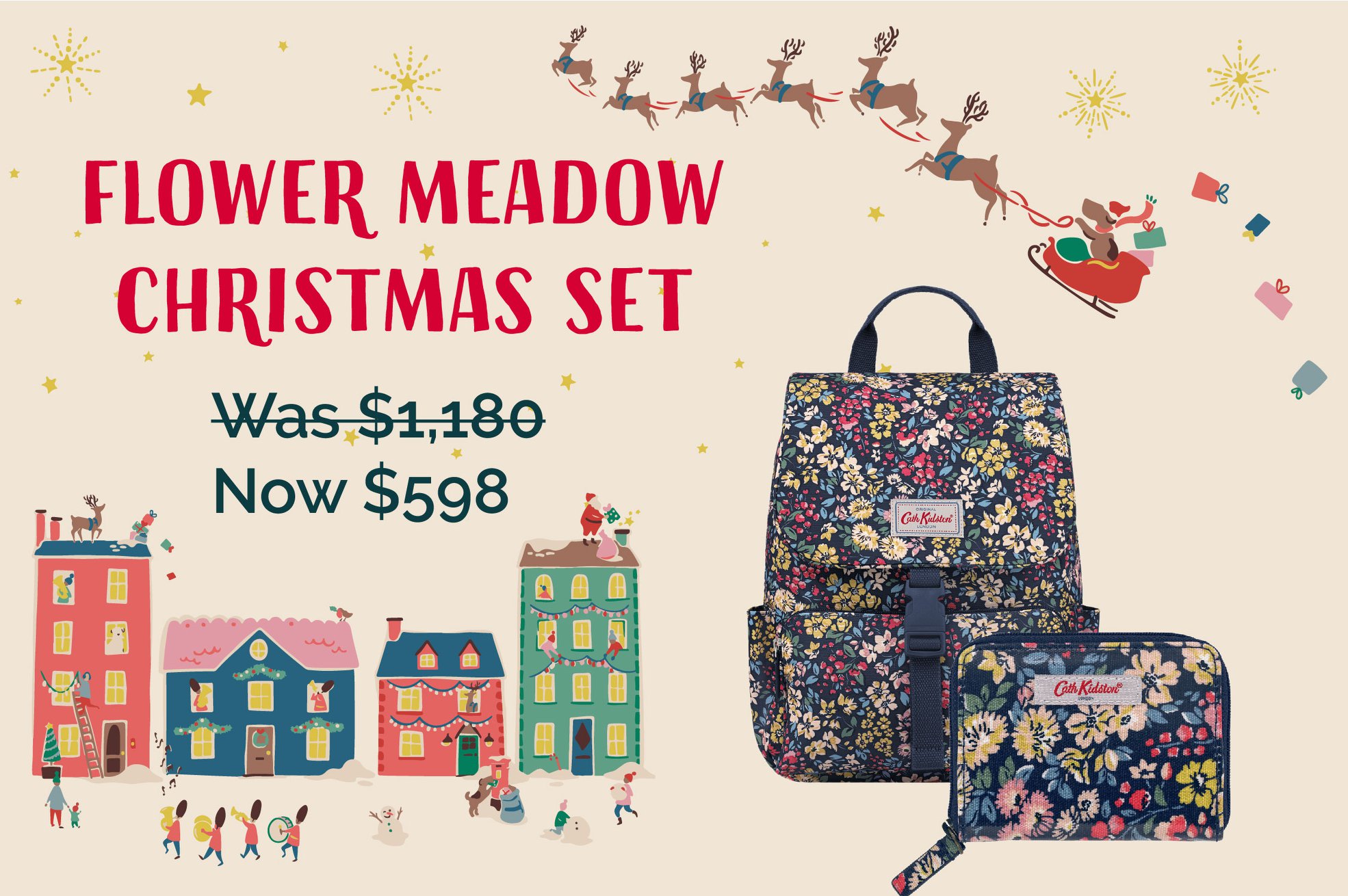 【Cath Kidston: Flower Meadow Christmas Set】