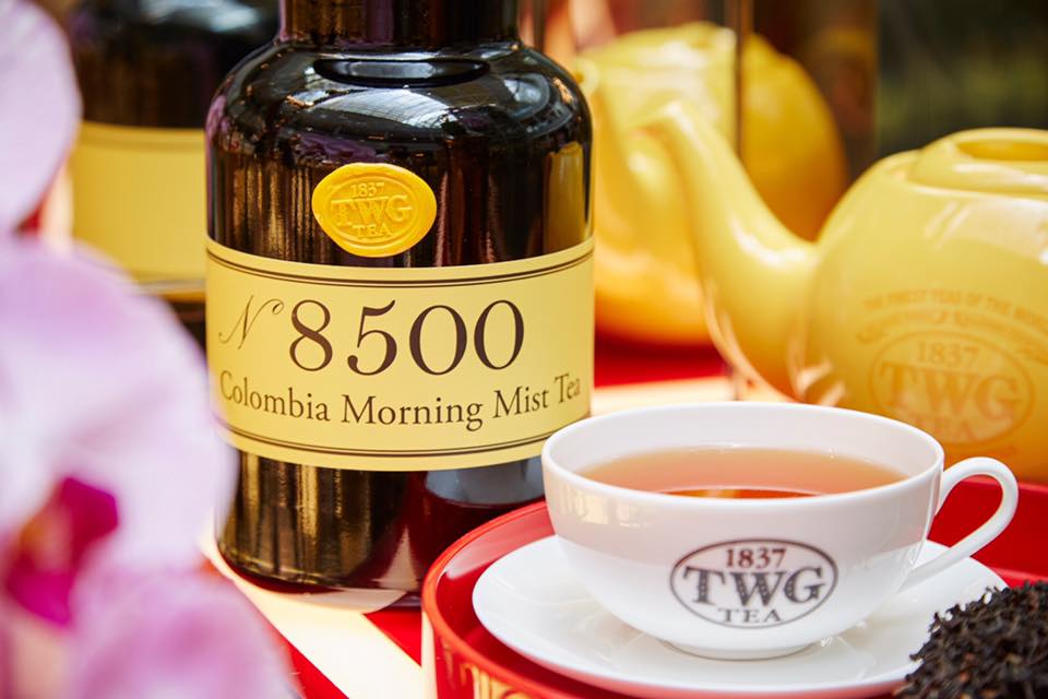 #NowInfusing: TWG Tea's first tea from Colombia - The Colombia Morning Mist Tea. This beautifully twisted, tippy leaves which infuse into a mellow, amber-coloured cup for the morning or afteroon. Warm caramel flavours develop into refreshing notes of warm citrus. Perfect alone or with a lightly buttered scone, this is an elegant tea to accompany you throughout the day.