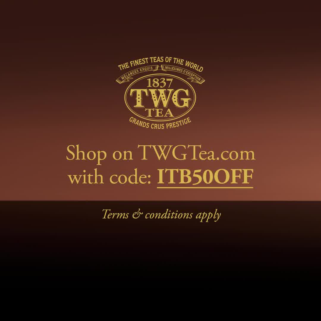 To kickstart the weekend, enjoy 50% off our Iced Teabag Collection with promo code "ITB50OFF" for a limited time only! Shop now at TWGTea.Com.