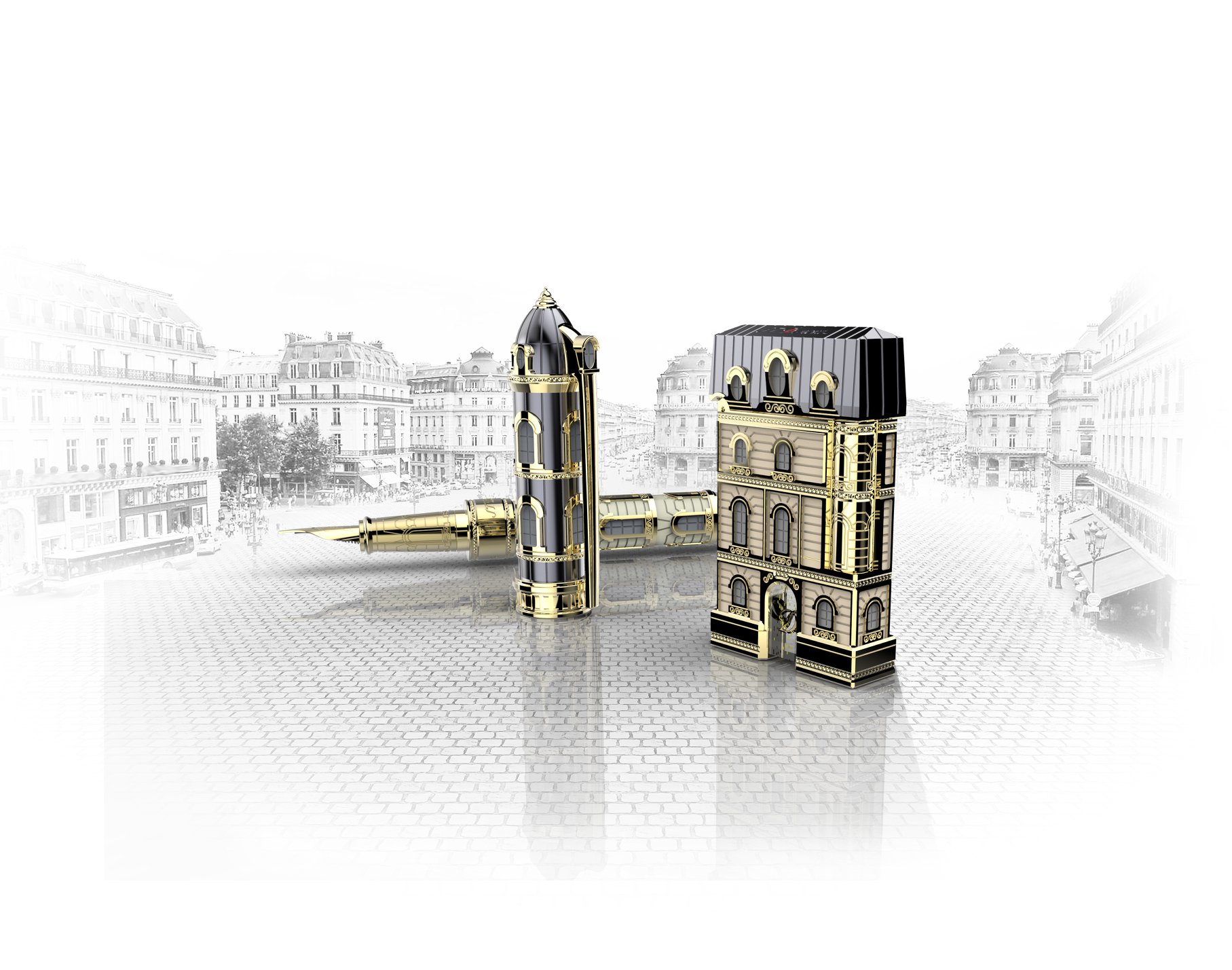 With the new « FROM PARIS WITH LOVE » limited edition, S.T. Dupont pays tribute to its roots and to the Parisian architecture. 
