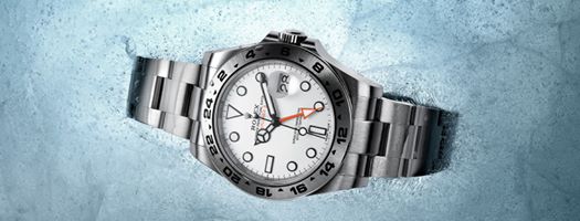 Designed for extremes. The Explorer II in Oystersteel with a white dial: 42mm of reliability and robustness to explore the unknown. #Rolex