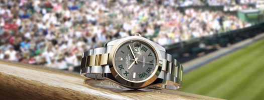 The #Rolex Datejust is the modern archetype of the classic watch, thanks to its timeless aesthetics and reliability. A perfect match with the courts at The Championships, Wimbledon, where tradition meets excellence. #Datejust #40Love