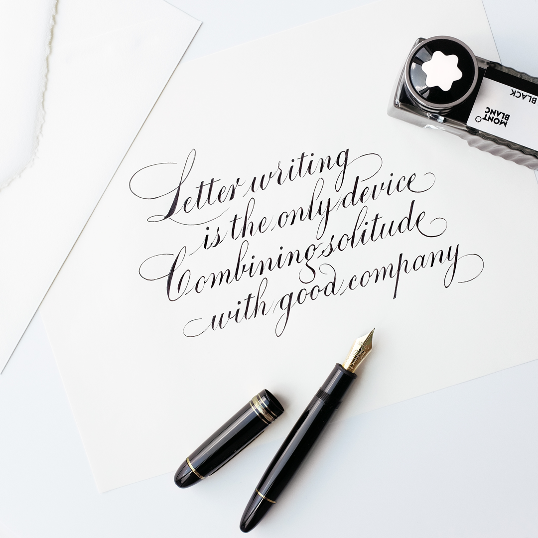“Letter writing is the only device combining solitude with good company.” ― Lord Byron Crafting letters by hand is a deliberate act that requires you to pause and think about what you really want to say. Artem Stepanov shows us how to take it up a notch with beautiful calligraphy. Make every word count with Montblanc....