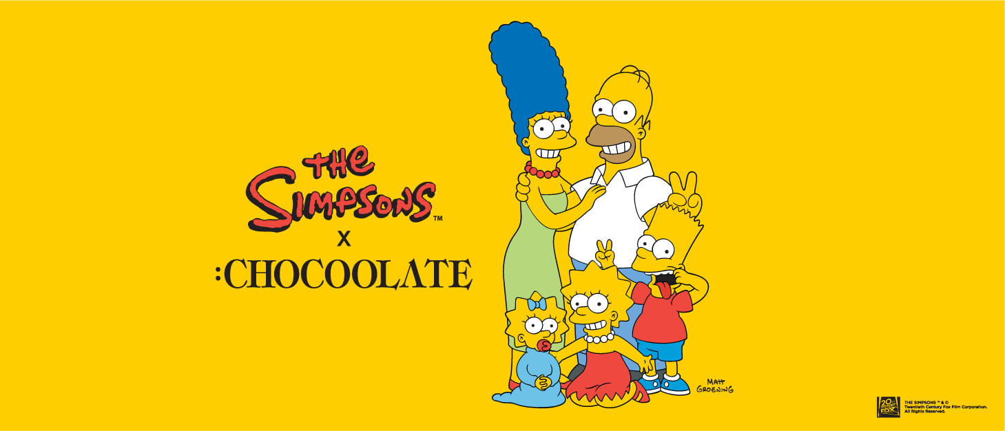 【The Simpsons x :CHOCOOLATE 聯乘系列星期五登場 阿森一族進駐:CHOCOOLATE！】