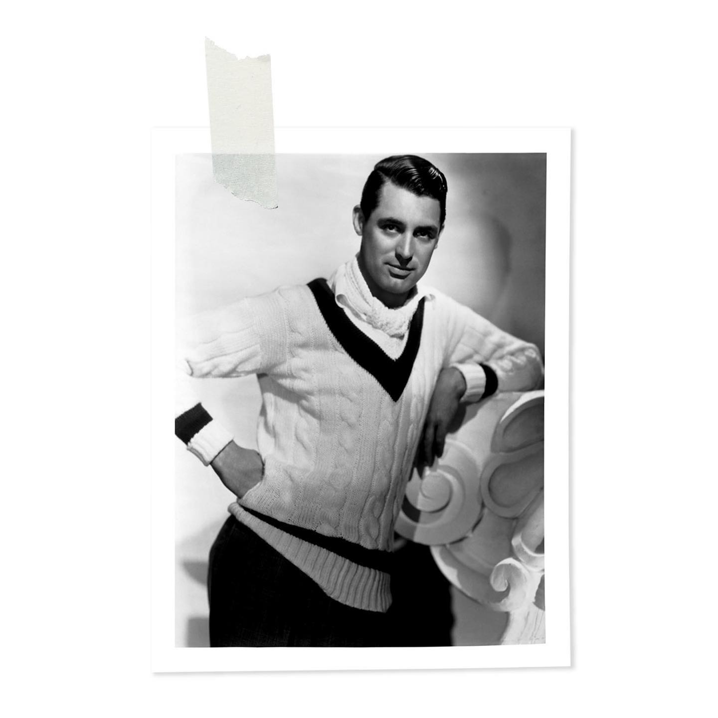 Cary Grant, an icon of preppy style was one of the founding members of the Hollywood Cricket Club established in 1932 and dressed by Kent & Curwen. He famously took the cricket sweater from the playing field to the silver screen and it’s place in men’s style was created and the glamour of preppy codes established.