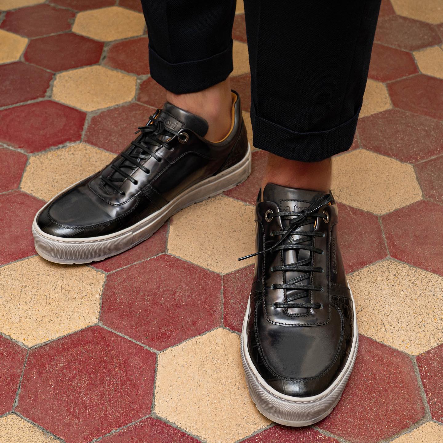 Be ready to dive into a new concept of gentleman sneakers.