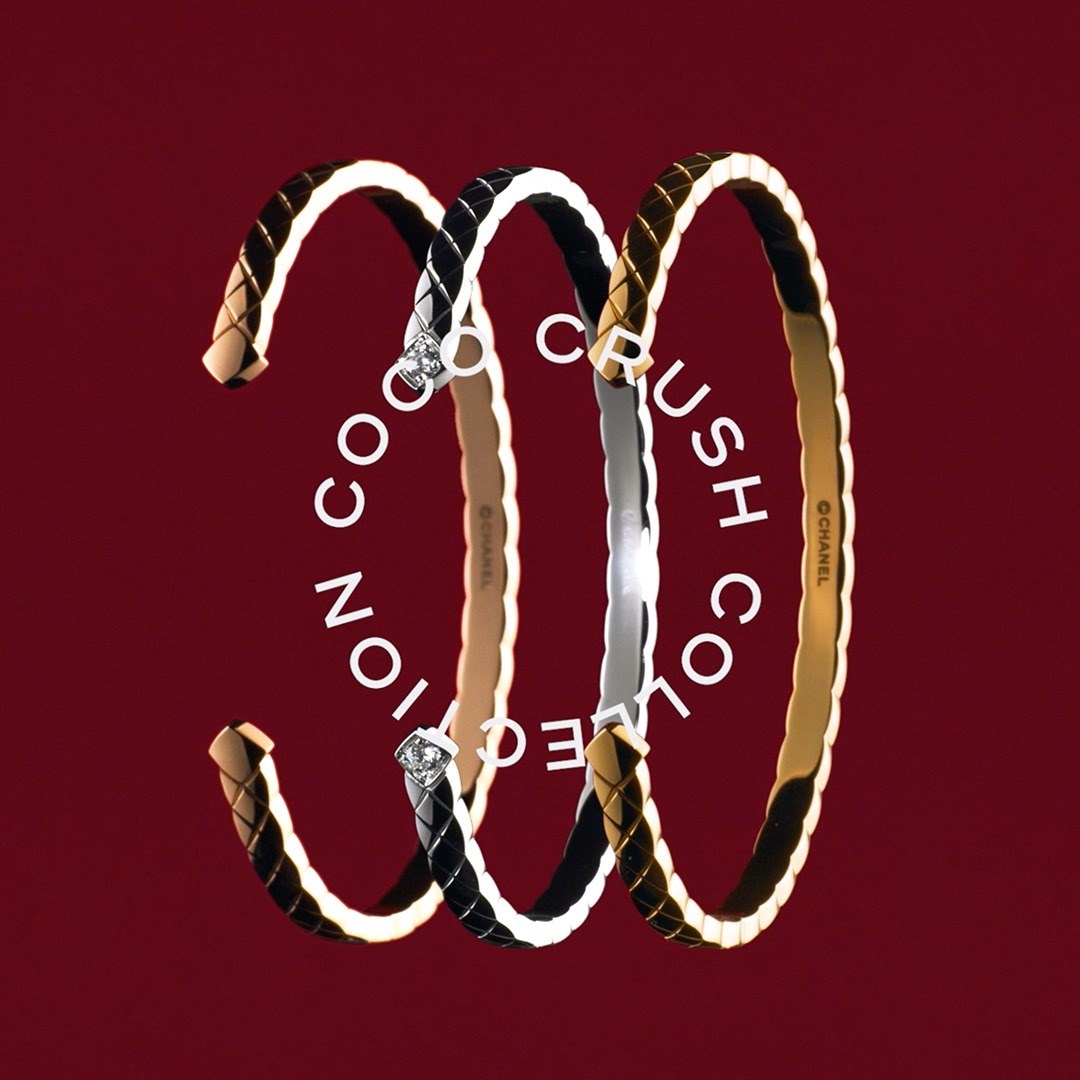 COCO CRUSH. Discover the bracelets from the #COCOCRUSH fine jewelry collection, available in BEIGE GOLD, yellow gold or white gold. With or without diamonds. A rounded collection inspired by the emblematic CHANEL quilted pattern.