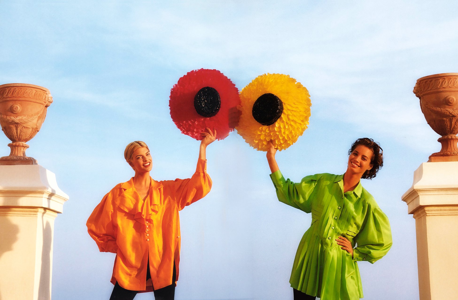 CHANEL Holidays, a summer retrospective. Photographed by Karl Lagerfeld in Monaco, starring Linda Evangelista and Christy Turlington