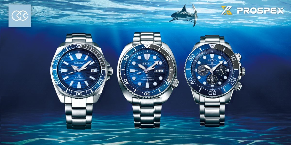 【SEIKO Prospex Save the Ocean 特別版】藍色大白鯊來襲 Seiko  早在上世紀1965年已經研發及推出潛水錶，半世紀以來推出過不少深潛腕錶，近年品牌流行復刻，經常把當年經典以當今技術重現大家眼前，凝聚了一班熱熾追求精工潛水錶愛好組群。