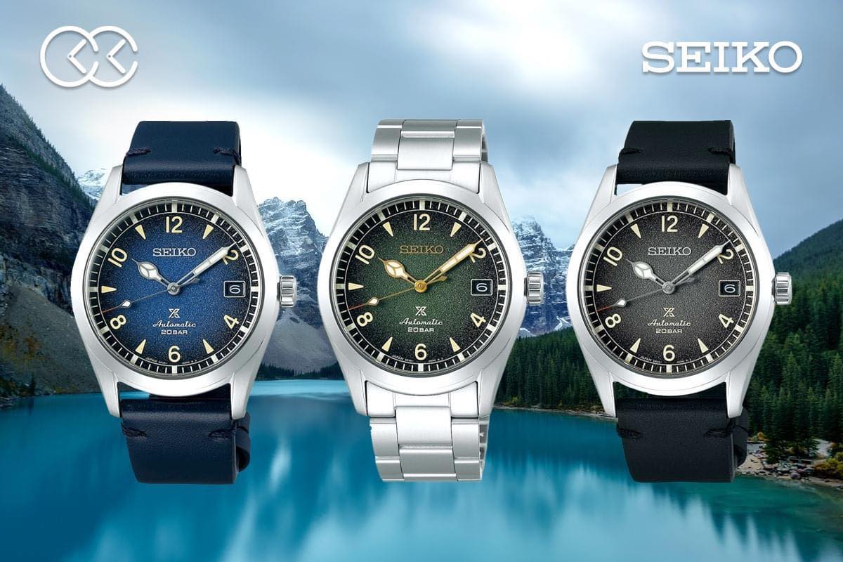 【Seiko Prospex Alpinist登山錶搶先睇 ！】 即將踏入新一年，萬物更新，不如一口氣介紹三款Seiko Prospex Alpinist登山錶，讓大家新年戴新錶，齊齊迎接2021！ 三款手錶分別是綠面配不鏽鋼帶的SPB155J1、寶藍色皮帶配藍面的SPB157J1和黑色皮帶黑錶面的SPB159J1，三款的錶徑為38mm，錶面闊大清晰，用上米色阿拉伯數字時刻，3點鐘位置設有日期窗口，錶面呈沙質漸變色，指針亦作了特別設計，其中SPB155J1的指針更用上金色設計，與綠色錶面配襯，甚有心思！手錶使用6R35機芯提供約70小時動力儲存，並有旋入式透視背蓋和可鎖式錶冠，防水度達20ATM。... 選購：
