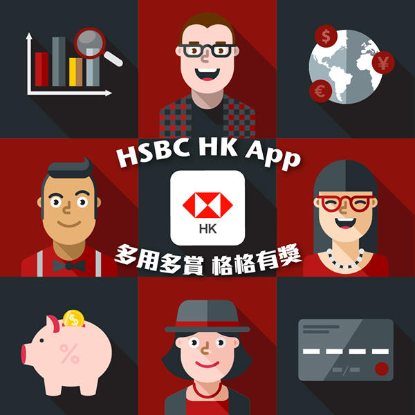 【4型人格用HSBC HK App，隨時贏港幣10,000元禮券】