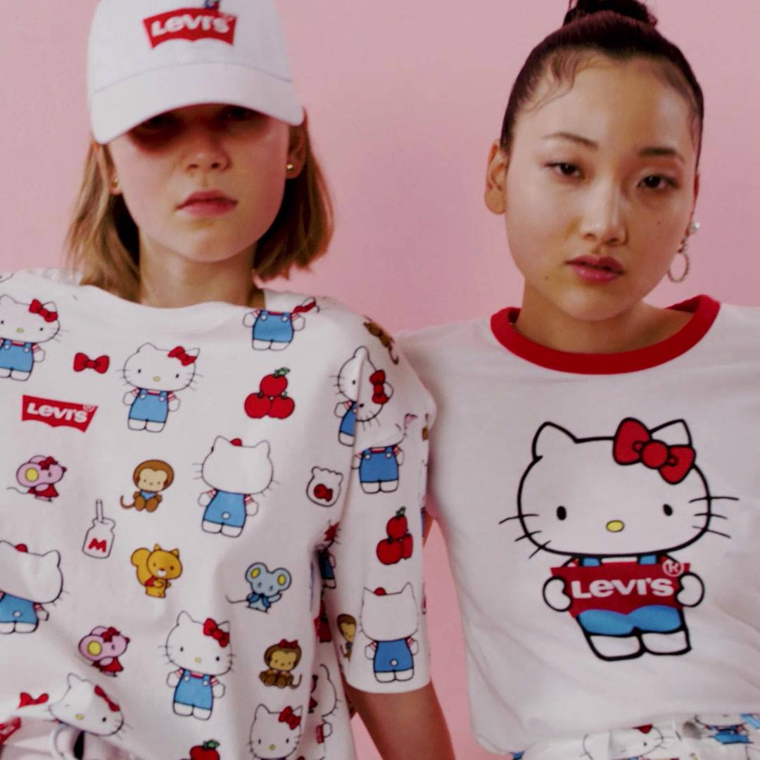Nothing better than hanging out with friends. Levi’s® x Hello Kitty®