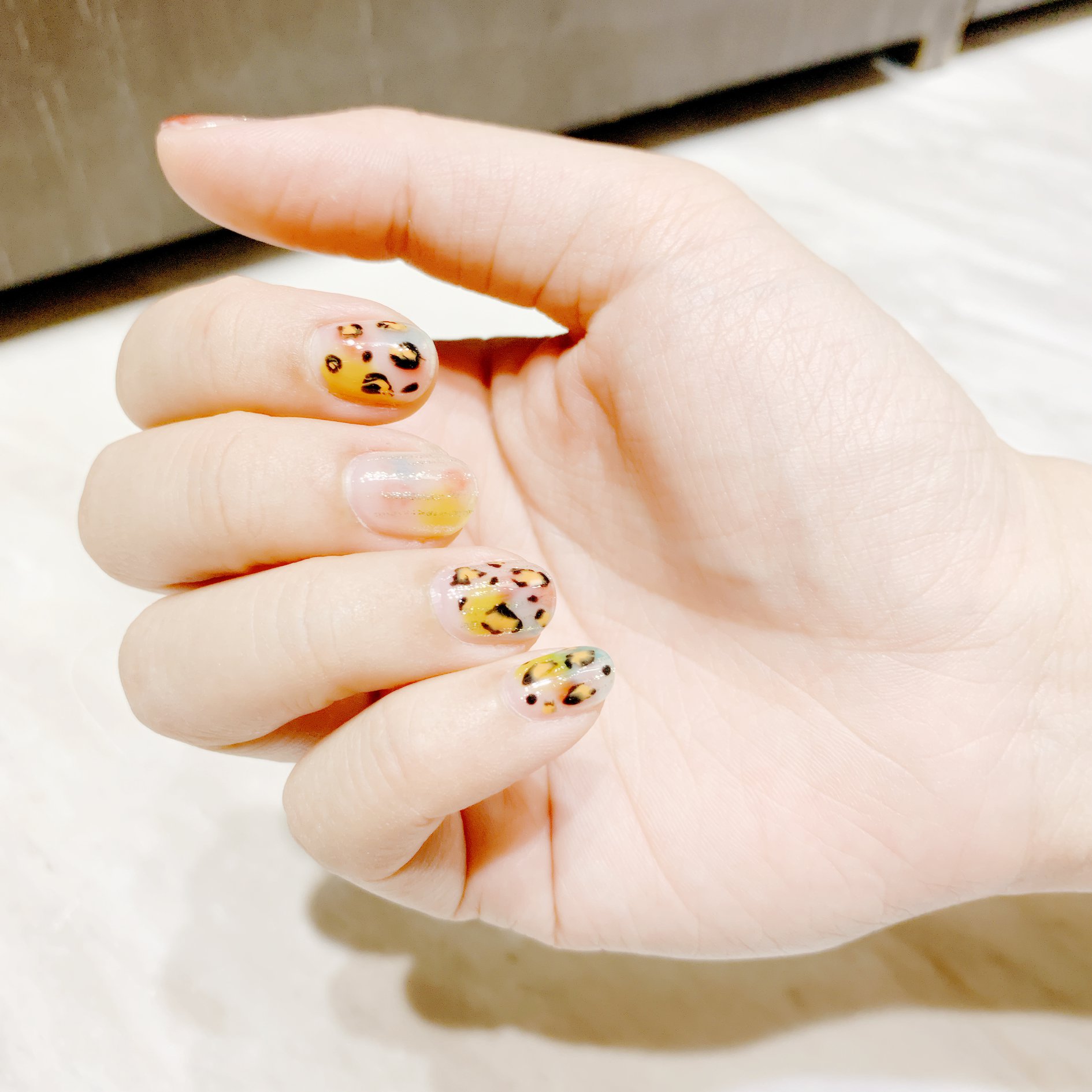 Leopard nails color our life 🌈 💅🏻HK$999 / 3 times Soft Gel Nail