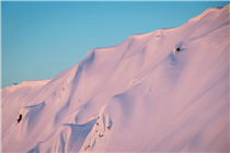 The incredibly elusive, pink-hued Japanese spine line, sought by powder hunters across the globe.