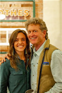 This is Patagonia Boulder store employee, Lauren, and her dad Jim
