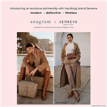 anagram is excited to announce an exclusive partnership with Senreve, a luxury handbag brand for the multifaceted modern woman. Dreamed up in SF, designed in NYC and made in Italy.  Available at Elements, Lee Garden One and Mira II. Enquires　2449 1128... ----------------------------------------------------------- 我們很高興地宣布 anagram 與專為現代女性打造的輕奢華手袋品牌Senreve獨家合作！　