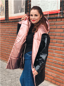 SPOTTED // actress Ekaterina Vulichenko wearing a #MarellaThindown quilted jacket❄️