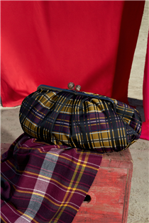 Meet the ultimate Pasticcino Bag for autumn: jacquard tartan fabric add a touch of personal charm to everyday style.
