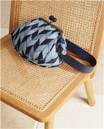 Matchy-patchy denim. A fashion evergreen for this trendy Pasticcino Bag. 