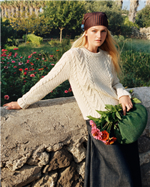 French bohemia meets quintessential British charm in the Spring Summer '21 collection, as seen on Jean Campbell, shot by Angelo Pennetta and  styled by Anastasia Barbieri for the brand campaign. 